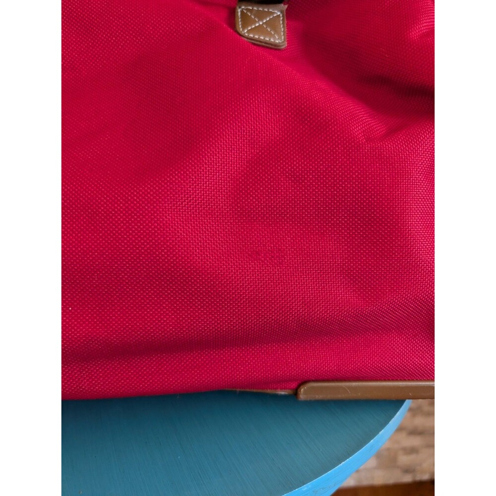 Tommy Hilfiger Red Heritage Prep Vintage Aesthetic Luggage Rolling Duffle Tote image 4